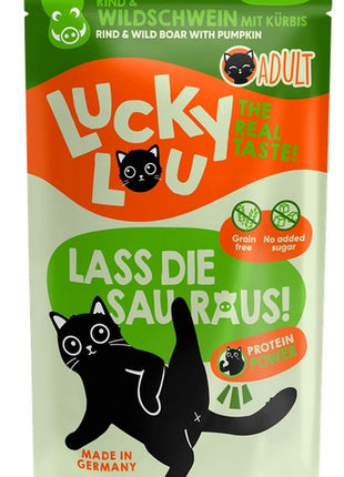 Lucky Lou Lifestage Adult Wołowina i dzik saszetka 125g