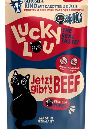 Lucky Lou Lifestage Senior Drób i wołowina saszetka 125g
