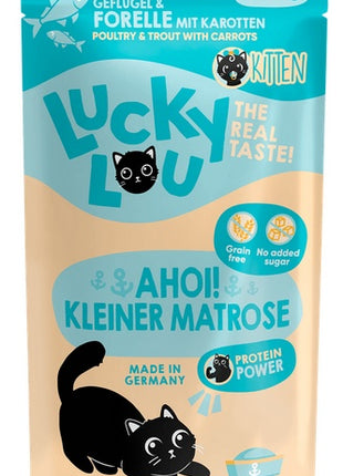Lucky Lou Lifestage Kitten Drób i pstrąg saszetka 125g