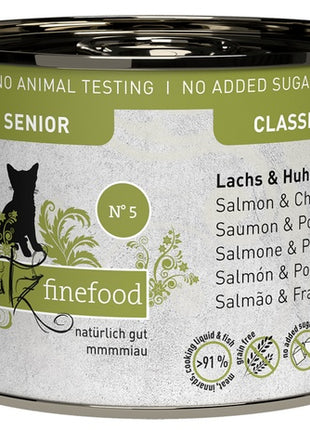 Catz Finefood Classic Senior N.05 Łosoś i kurczak puszka 200g