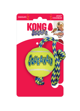 KONG Air Squeaker Tennis Ball w/rope