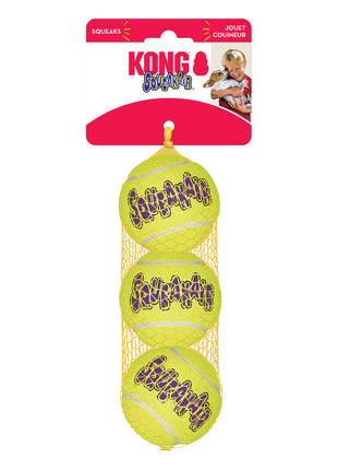 KONG Air Squeaker Tennis Ball 3pk