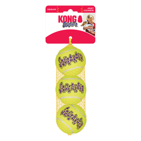 KONG Air Squeaker Tennis Ball 3pk