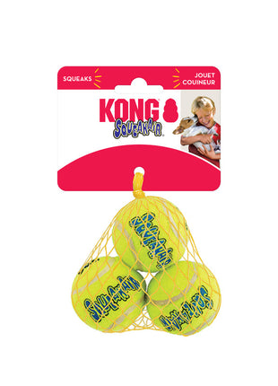 KONG Air Squeaker Tennis Ball 3pk