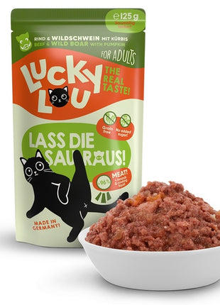 Lucky Lou Lifestage Adult Wołowina i dzik saszetka 125g