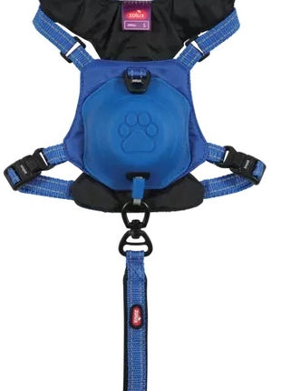 Zolux Szelki ze smyczą automatyczną Easyride M niebieskie