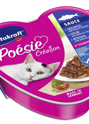 Vitakraft Poesie sos dorsz z makaronem w sosie pomidorowym tacka 85g