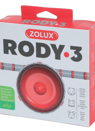 Zolux Kołowrotek RODY3 Silent Wheel czerwony [206035]