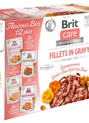 Brit Care Cat Fillets In Gravy Flavour Box saszetki 12x85g