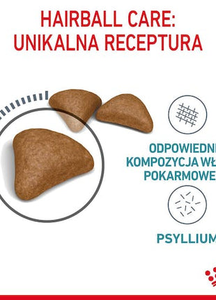 Royal Canin Hairball Care karma sucha dla kotów dorosłych, eliminacja kul włosowych 400g