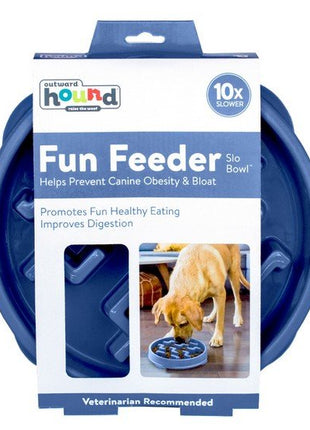 Outward Hound Fun Feeder Miska spowalniająca niebieska [67831]