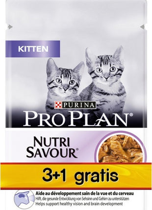 Purina Pro Plan Cat Kitten saszetka 4x85g 3+1 gratis