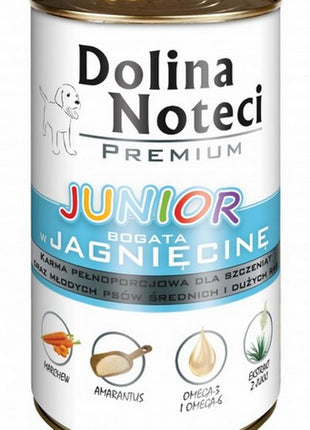 Dolina Noteci Premium Pies Junior Jagnięcina puszka 400g