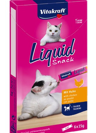 Vitakraft Cat Liquid-Snack z Kurczakiem 6x15g [16424]