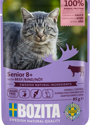Bozita Cat Senior 8+ Wołowina w sosie saszetka 85g