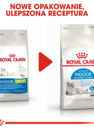 Royal Canin Indoor Apetite Control karma sucha dla kotów dorosłych, przebywających w domu, domagających się jedzenia 2kg