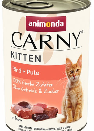 Animonda Carny Kitten Wołowina + Indyk puszka 400g