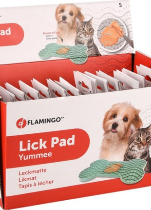 Flamingo Lick Pad Mata antystresowa S zielona