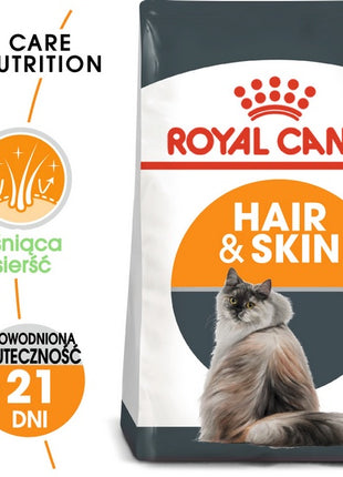 Royal Canin Hair&Skin Care karma sucha dla kotów dorosłych, lśniąca sierść i zdrowa skóra 400g