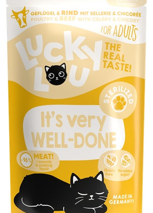 Lucky Lou Lifestage Sterilized Drób i wołowina saszetka 125g
