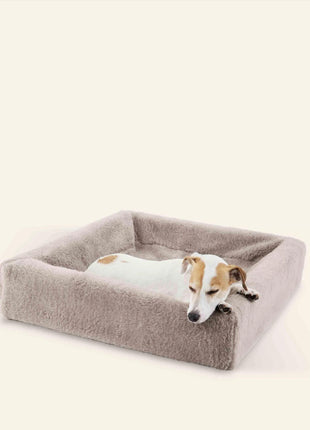 Bia Bed Fleece Cover Dog Basket Taupe - Cover for BIA bed 45x45 cm