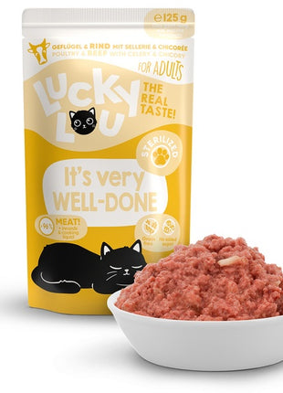 Lucky Lou Lifestage Sterilized Drób i wołowina saszetka 125g