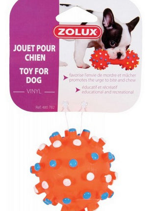 Zolux Zabawka winylowa piłka z wypustkami 7cm [480782]