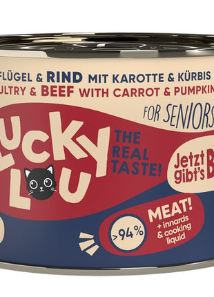 Lucky Lou Lifestage Senior Drób i wołowina puszka 200g