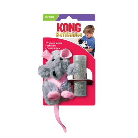 KONG Cat Refillable Catnip Rat