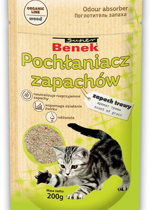Super Benek Pochłaniacz zapachów - zapach trawy 200g