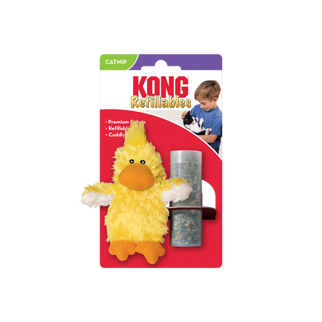 KONG Cat Refillable Catnip Duck