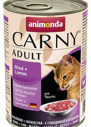 Animonda Carny Adult Wołowina + Jagnięcina puszka 400g