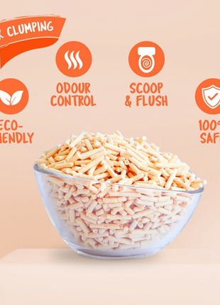 Kit Cat Żwirek ECO SoyaClump Peach 7L / 2,5kg