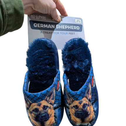 Unbranded German Shepherd Slipper, Dark Blue