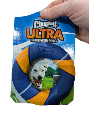 Chuckit Ultra Squeaker Ring - Hours of active play fun