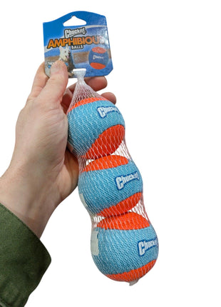 Chuckit Amphibious Ball - Set of 3 dog play balls