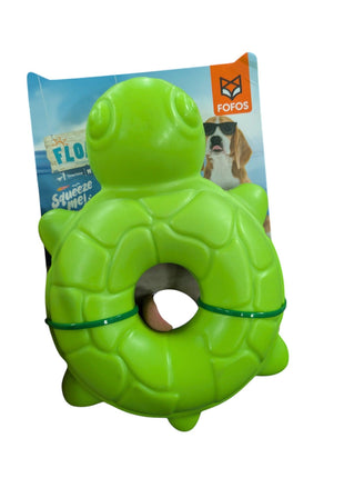 Fofos Sea Turtle - Floating Chew Toy with Squeaker