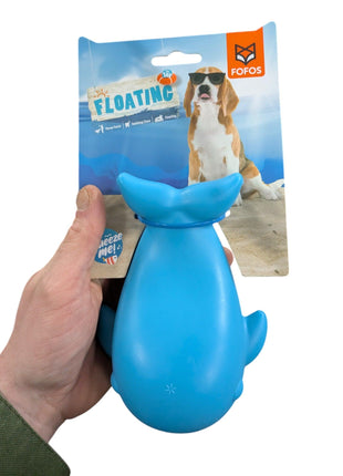 Fofos Whale - Floating chew toy with squeaker