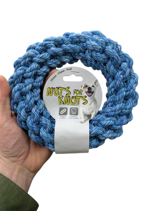 Happy Pet Nuts For Knots Ring – Durable Floss Rope for Chewing and Tug-of-War Games