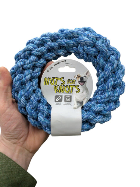 Happy Pet Nuts For Knots Ring – Durable Floss Rope for Chewing and Tug-of-War Games