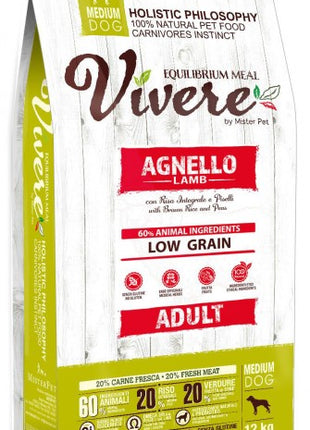 Vivere Dog Medium Adult Lamb 12kg Karma Monobiałkowa z Jagnięciną