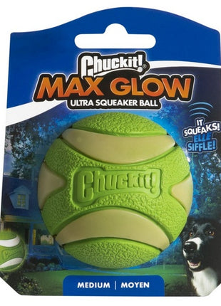 Chuckit! Max Glow Ultra Squeaker Ball Medium [43142]