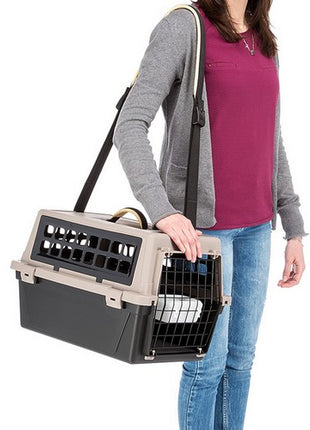 Ferplast Atlas 10 Trendy Plus - transporter czarny/beż/czarny [73027099]