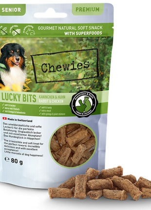 Chewies Lucky Bits Senior Królik & kurczak 80g
