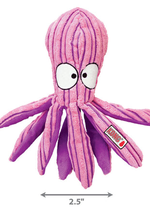 Kong Cuteseas Octopus - Rib velvet with squeaker and crinkle paper