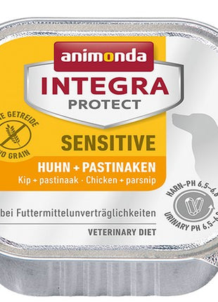 Animonda Integra Protect Sensitive dla psa kurczak + pasternak tacka 150g