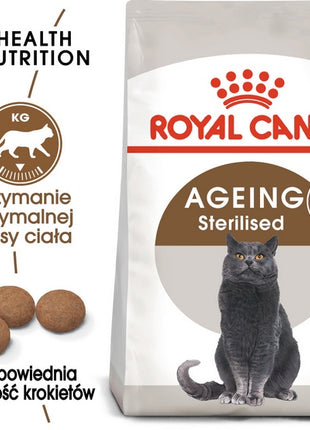 Royal Canin Ageing +12 Sterilised karma sucha dla kotów dojrzałych, sterylizowanych 4kg