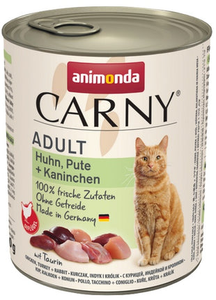 Animonda Carny Adult Kurczak, Indyk + Królik puszka 800g