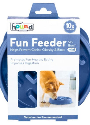 Outward Hound Fun Feeder Mini Miska spowalniająca niebieska [67830]