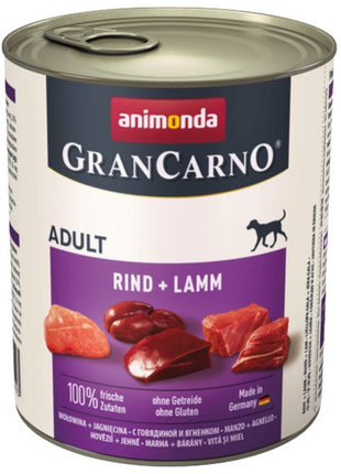 Animonda GranCarno Original Adult Rind Lamm Wołowina + Jagnięcina puszka 800g